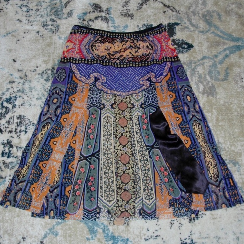 Vivienne Tam skirt with ‘car-wash’ panels